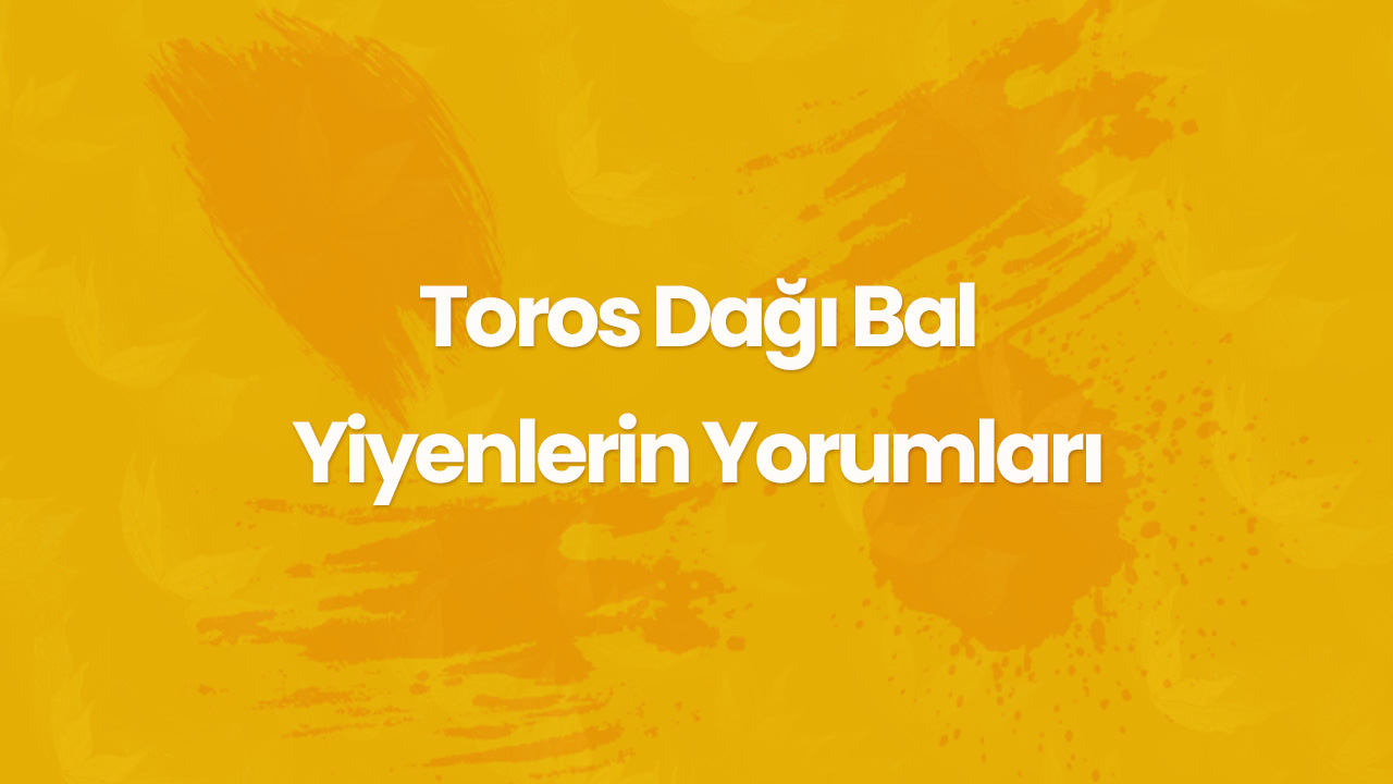 toros dagi bal yiyenlerin yorumlari