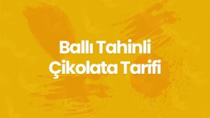 Evde Ballı Tahinli Çikolata Tarifi