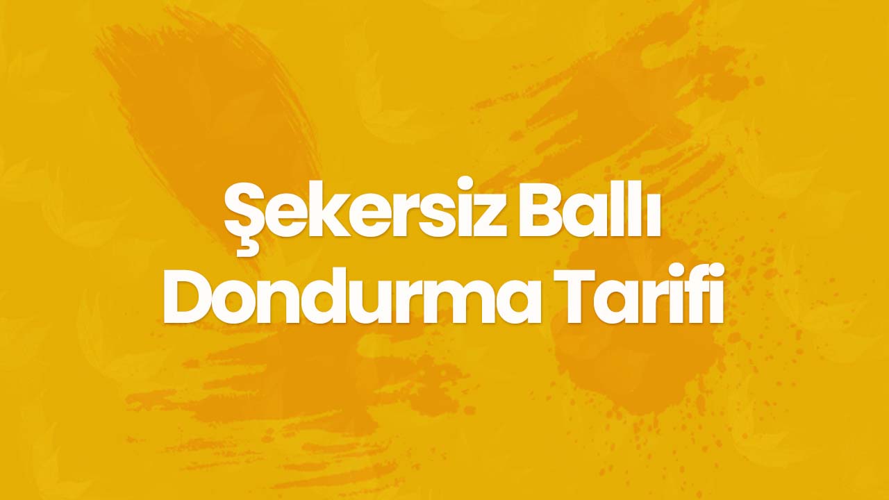 Ev Yapımı Rafine Şekersiz Ballı Dondurma Tarifi
