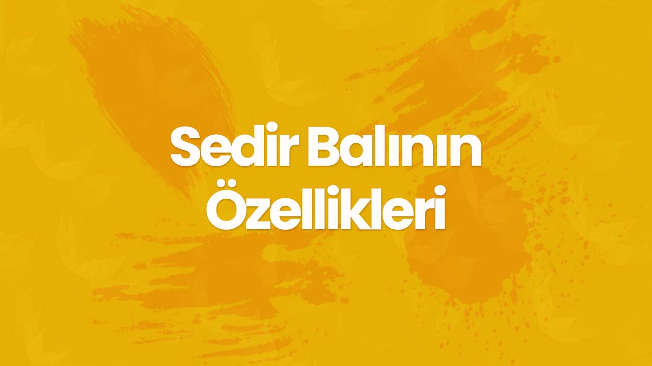 Sedir Balının Özellikleri Nelerdir?