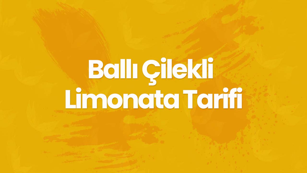 Ballı Çilekli Limonata Tarifi