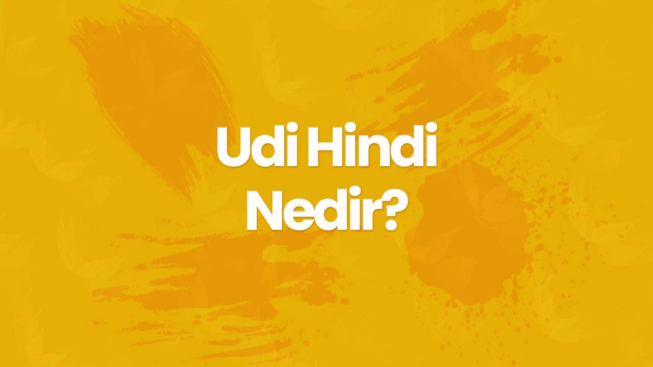 Udi Hindi Nedir ve Nasıl Kullanılır?